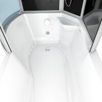 Kombination Badewanne Dusche K55-R33 98x170cm OHNE 2K Scheiben Versiegelung