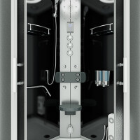Komplettdusche Dusche D58-13M1-EC 90x90 cm mit 2K Scheiben Versiegelung