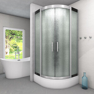 Shower enclosure shower d58-50m1-ec complete shower ready shower 90x90 cm