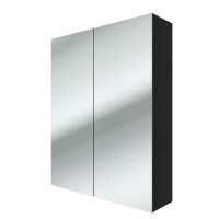 Spiegelschrank Badspiegel Badezimmer Spiegel City 60cm Esche schwarz NEIN ohne LED-Beleuchtung