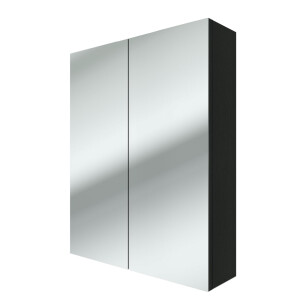 Spiegelschrank Badspiegel Badezimmer Spiegel City 60cm Esche schwarz JA mit 1x 5W LED-Strahler