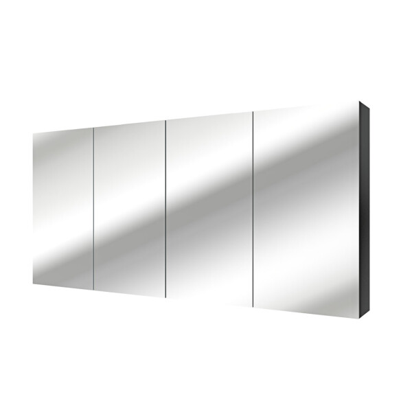 Spiegelschrank Badspiegel Badezimmer Spiegel City 160cm Esche schwarz