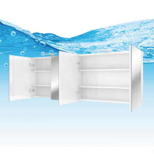Spiegelschrank, Badspiegel, Badezimmer Spiegel City 200cm weiß