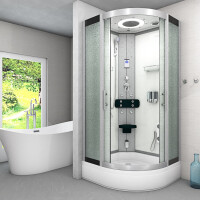 Shower enclosure shower d58-60m0 complete shower ready shower 100x100 cm