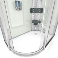 Duschkabine Duschtempel Fertigdusche Dusche D60-70T0L 120x80cm OHNE 2K Scheiben Versiegelung

