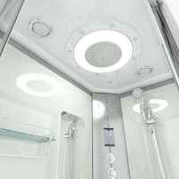 Dampfdusche Sauna Dusche Duschkabine D60-70T3L 120x80cm OHNE 2K Scheiben Versiegelung