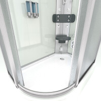 Duschkabine Duschtempel Fertigdusche Dusche D60-70M0L-EC 120x80cm MIT 2K Scheiben Versiegelung