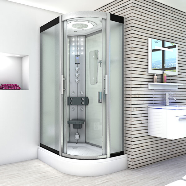 Dusche Duschkabine D60-70M1R 80x120 cm ohne 2K Scheiben Versiegelung