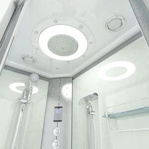 Duschkabine Duschtempel Fertigdusche Dusche D60-70M1R 80x120cm OHNE 2K Scheiben Versiegelung