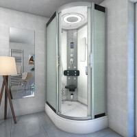 Shower shower enclosure d60-70m2r-ec shower temple sauna 80x120 cm