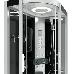 Dampfdusche Sauna Dusche Duschkabine D60-73T3L-EC 120x80cm MIT 2K Scheiben Versiegelung
