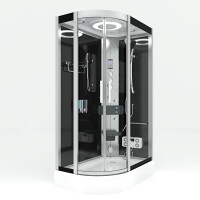 Dampfdusche Sauna Dusche Duschkabine D60-73T3L-EC 120x80cm MIT 2K Scheiben Versiegelung