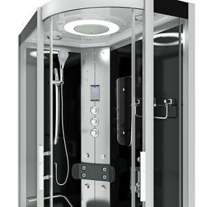 Dampfdusche Sauna Dusche Duschkabine D60-73T3R-EC 80x120cm MIT 2K Scheiben Versiegelung