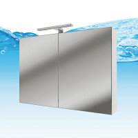 Bathroom furniture set Gently 3 v3 White/grey Bathroom furniture Bathroom mirror Washbasin 80 cm without LED lighting