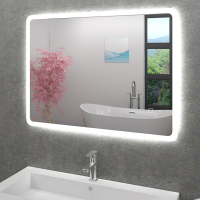 Badspiegel, Badezimmer Spiegel, Leuchtspiegel mit Spiegelheizung 100x70cm LSP02 MIT Spiegelheizung
