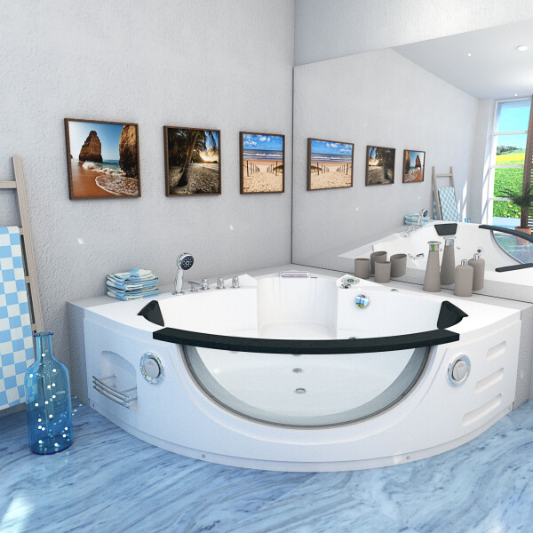 Whirlpool Pool Badewanne  Wanne W06R-TH-SC 152x152cm