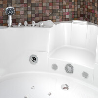 Whirlpool bath corner tub w06h-th 152x152cm