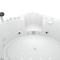 Whirlpool bath corner tub w06h-th-sc 152x152cm