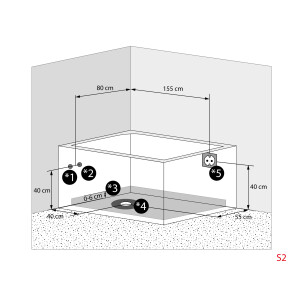 Whirlpool Pool Badewanne  Wanne W12HZ-TH-A 135x180cm