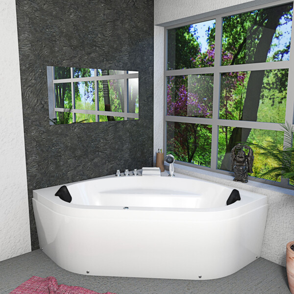 Whirlpool pool bathtub corner tub tub w20-th 140x140cm with color light therapy