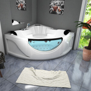 Whirlpool full equipment pool bathtub corner tub w25h-th 150x150cm with heater