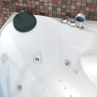 Whirlpool full equipment pool bathtub corner tub w25h-th 150x150cm with heater