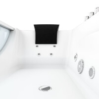 Whirlpool pool bathtub corner tub tub w81-th-b 180x90cm with color light therapy