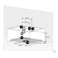 Whirlpool Pool Badewanne Wanne W81H-TH-B 180x90cm Reinigungsfunktion