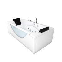 Whirlpool Pool Badewanne Wanne W81H-TH-B 180x90cm Reinigungsfunktion