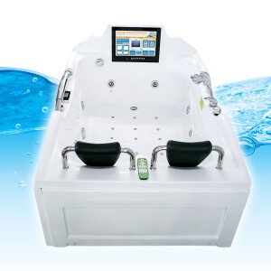 AcquaVapore Whirlpool full equipment pool bathtub tub with tv t18r-th 188x120cm