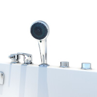 Seniorendusche und Wanne mit Whirlpool S12D-WP-R-ALL Dusche 85x170cm ohne 2K Scheiben Versiegelung