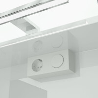 Spiegelschrank, Badspiegel Badezimmer Spiegel City 60cm weiß JA mit 1x 5W LED / 1x Energiebox