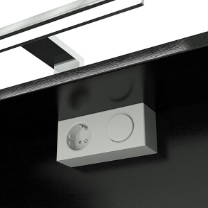 Spiegelschrank, Badspiegel, Badezimmer Spiegel City 60cm Esche schwarz