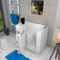 Sitting bath tub with door s08-th-b 110x68cm