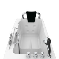 Sitting bath tub with door s08-th-b 110x68cm