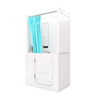 Seniorendusche und Sitzwanne Kombination Wanne mit Tür S08D-TH-A-L 68x110x205cm