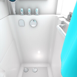 Senior shower bath S08D-TH-B-L 110x68x205 cm