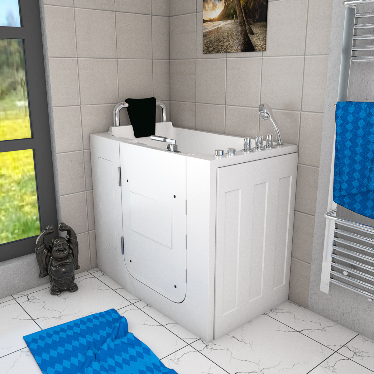 Senior sitting tub whirlpool tub s08wp-th-a