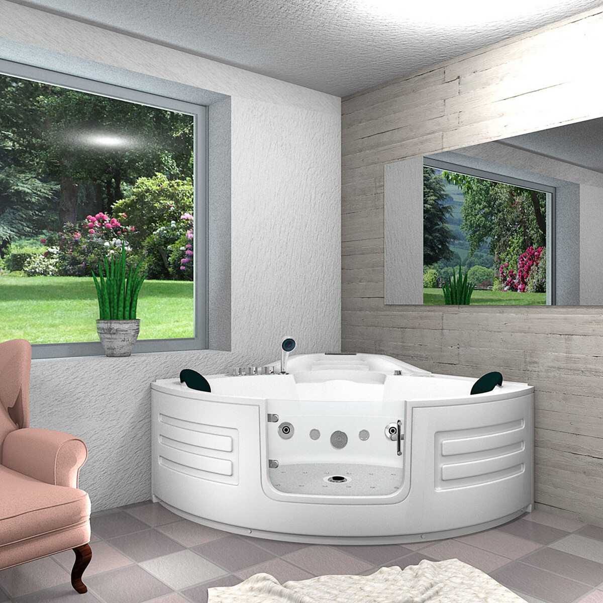 Whirlpool Pool Badewanne Eckwanne Wanne  box