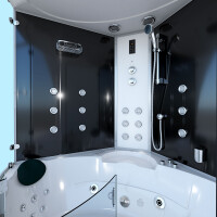 Dampfdusche Whirlpool Dusche Duschkabine K70-SW-EH-SC 150x150cm aktive Schlauch-Reinigung