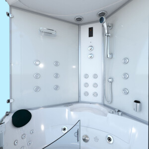 Steam shower whirlpool shower shower enclosure k70-ws-eh-ec 150x150cm