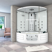Steam shower whirlpool shower shower enclosure k70-ws-th-ec-sc 150x150cm