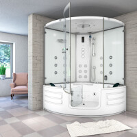 Steam shower whirlpool shower shower enclosure k70-ws-th-ec-sc 150x150cm