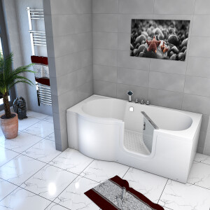 Seniorenwanne mit Tür S12-R-ALL Badewanne 85x170cm