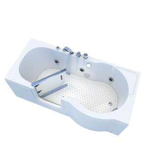 Seniorenwanne mit Tür Whirlpool S12-WP-L-ALL Badewanne 170x85cm
