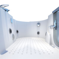 Seniorenwanne mit Tür Whirlpool S12-WP-L-ALL Badewanne 170x85cm