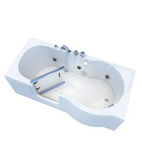 Seniorenwanne mit Tür Whirlpool S12-WP-L-ALL Badewanne 170x85cm