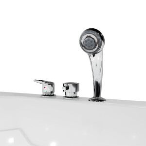 Senior shower and sitz tub combination tub with door s17d-l