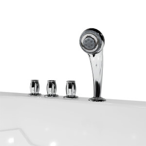 Seniorendusche und Sitzwanne Kombination Wanne mit Tür S17D-TH-L 150x75x210cm