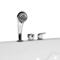 Combi shower enclosure for senior citizens with door s17d-r 75x150 cm